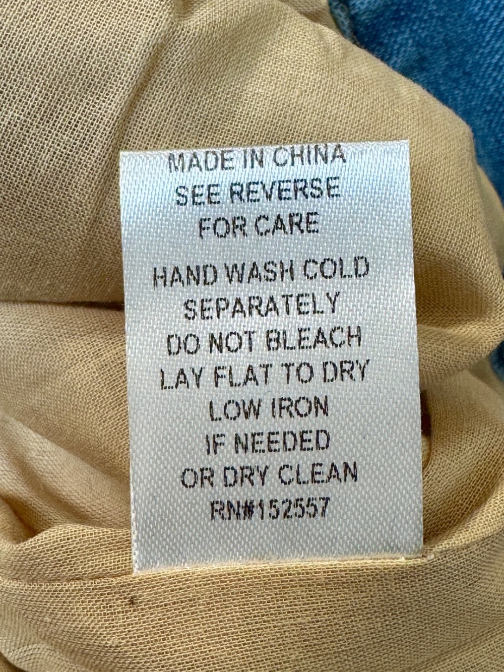 LONG SLEEVE DENIM JACKET WITH QUILT CONTRAST DETAILING SIZE SMALL - NWOT - Picture 15 of 16